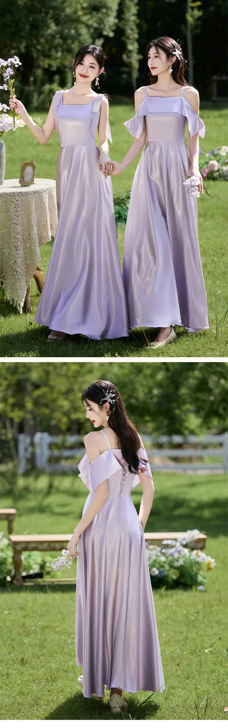Light-Purple-Satin-Bridesmaid-Dress-Quinceanera-Casual-Cocktail-Gown30