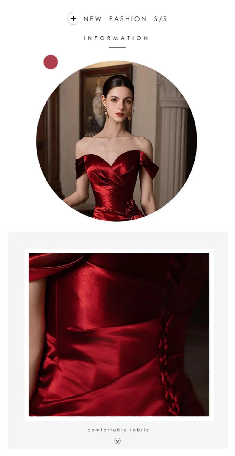 Modest-Off-the-Shoulder-Mermaid-Satin-Burgundy-Formal-Dress-Outfit-Gown11