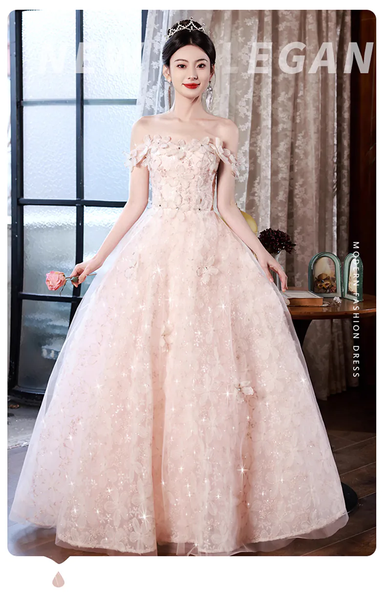 Romantic-Pink-Floral-Wedding-Toast-Graduation-Party-Dress-Evening-Gown06