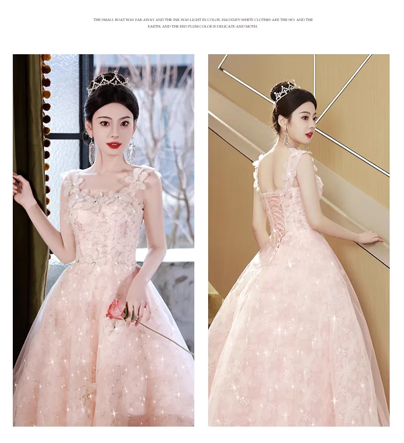 Romantic-Pink-Floral-Wedding-Toast-Graduation-Party-Dress-Evening-Gown09