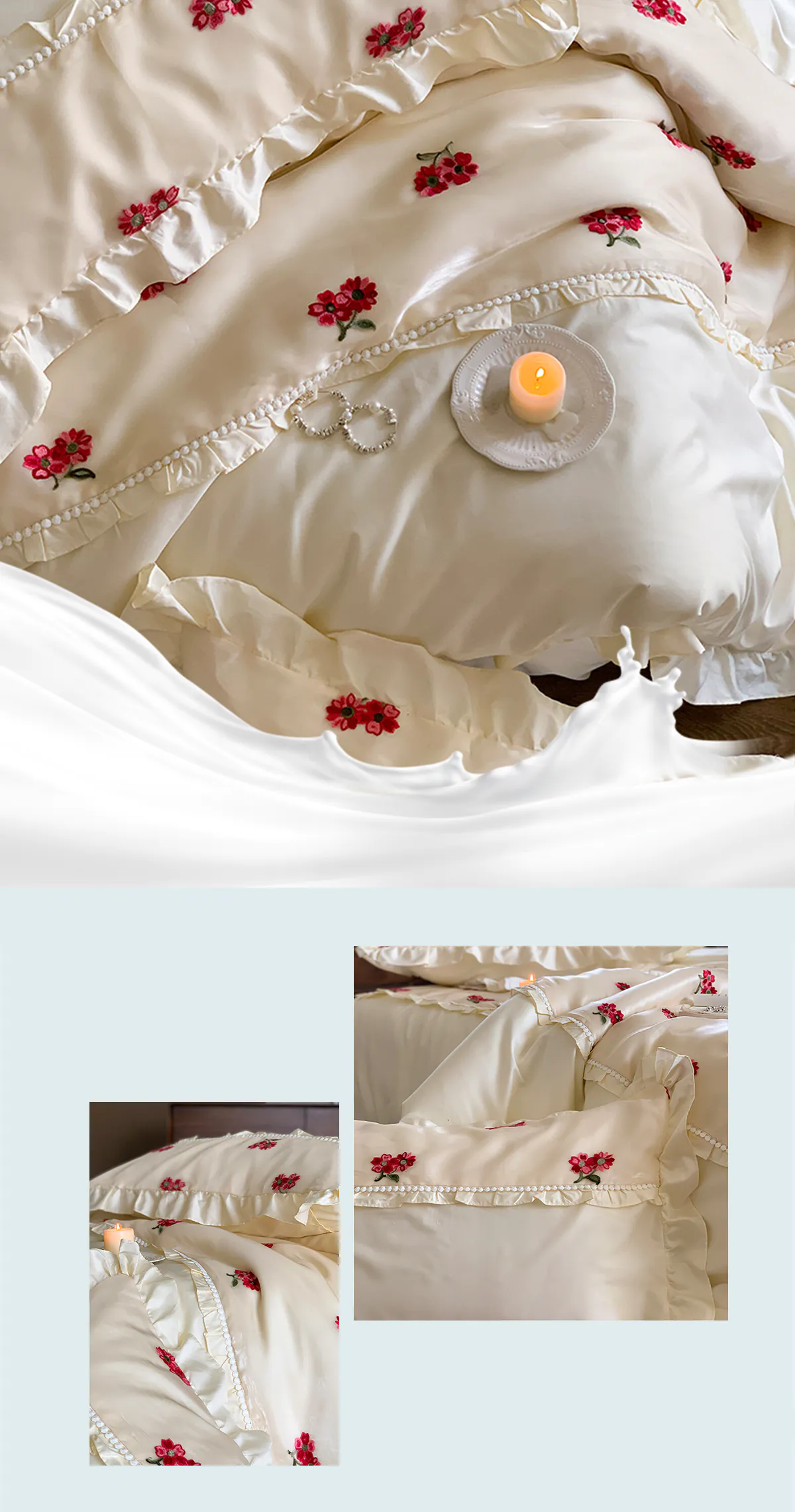Ruffle-Princess-Long-Staple-Cotton-Quilt-Cover-Bedding-4-Piece-Set12