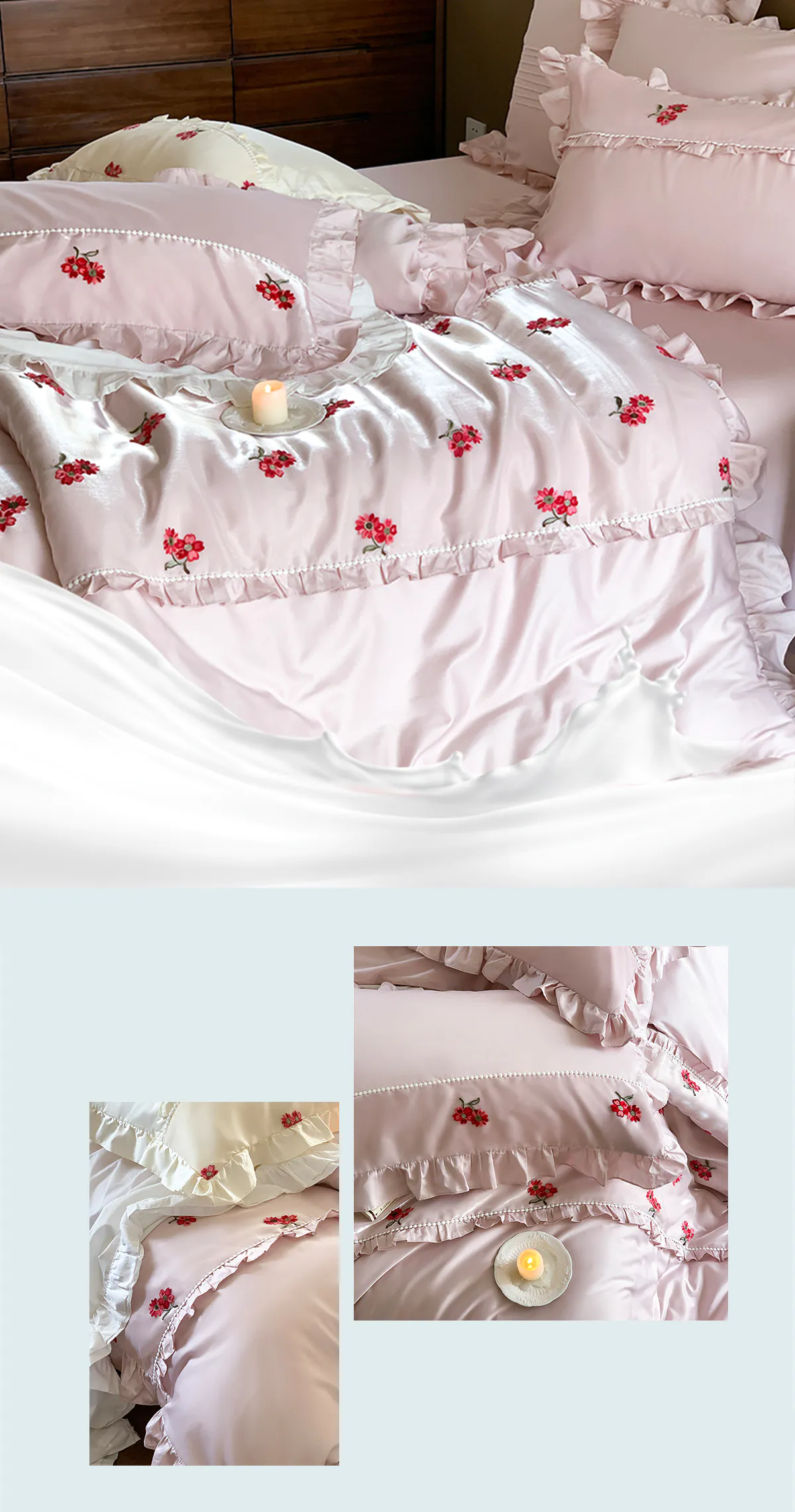 Ruffle-Princess-Long-Staple-Cotton-Quilt-Cover-Bedding-4-Piece-Set17
