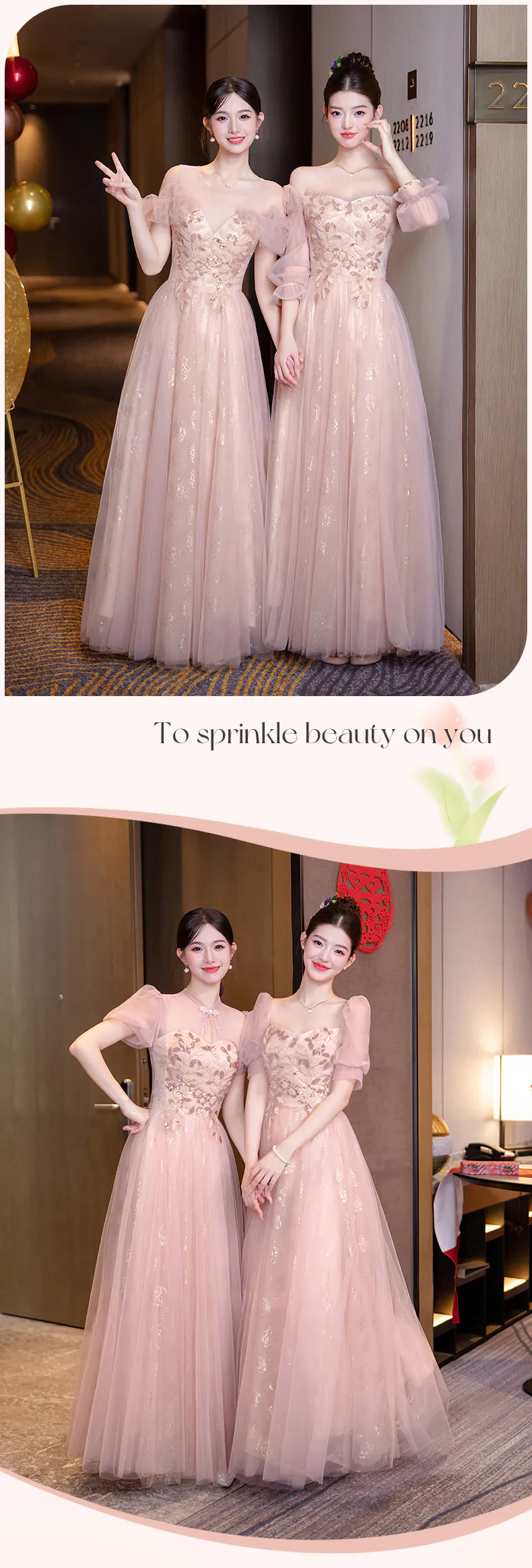 Sweet-Pink-Floral-Embroidery-Wedding-Guest-Party-Outfit-Bridesmaid-Dress09