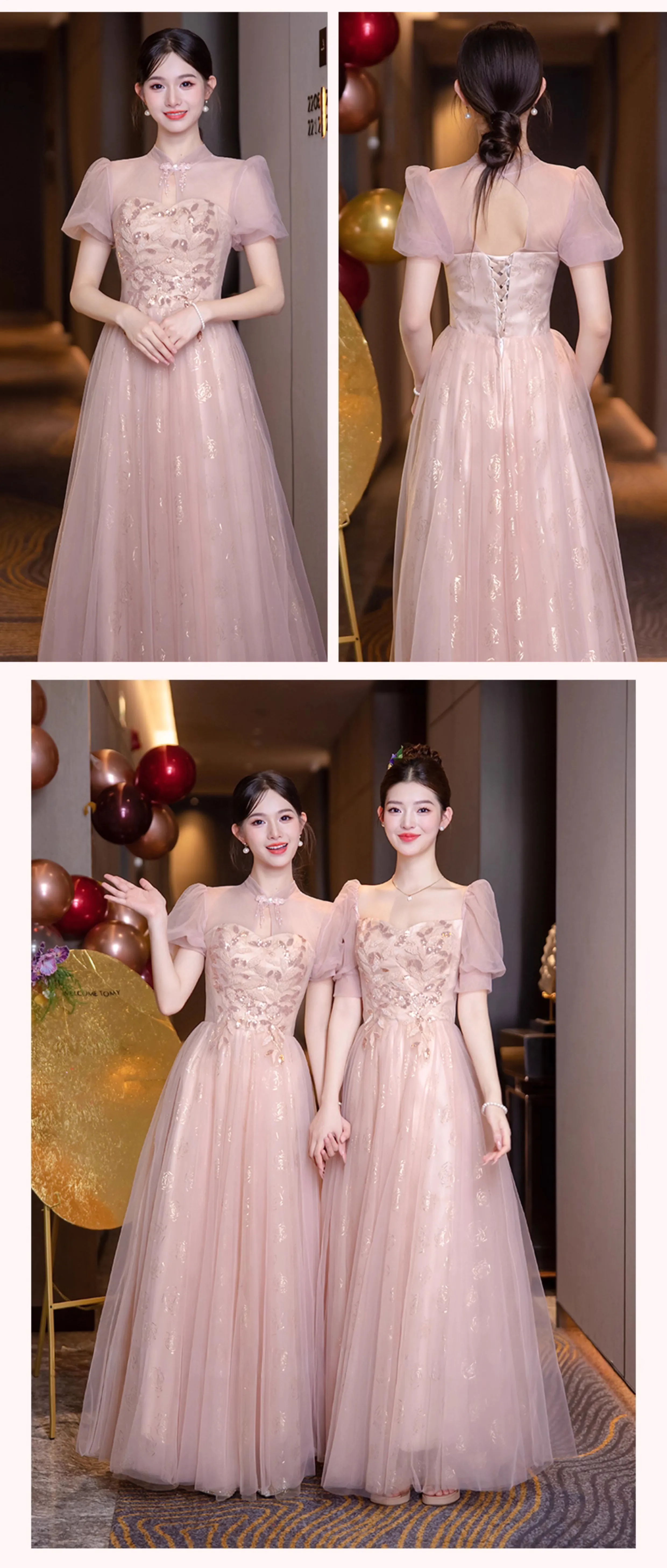 Sweet-Pink-Floral-Embroidery-Wedding-Guest-Party-Outfit-Bridesmaid-Dress12