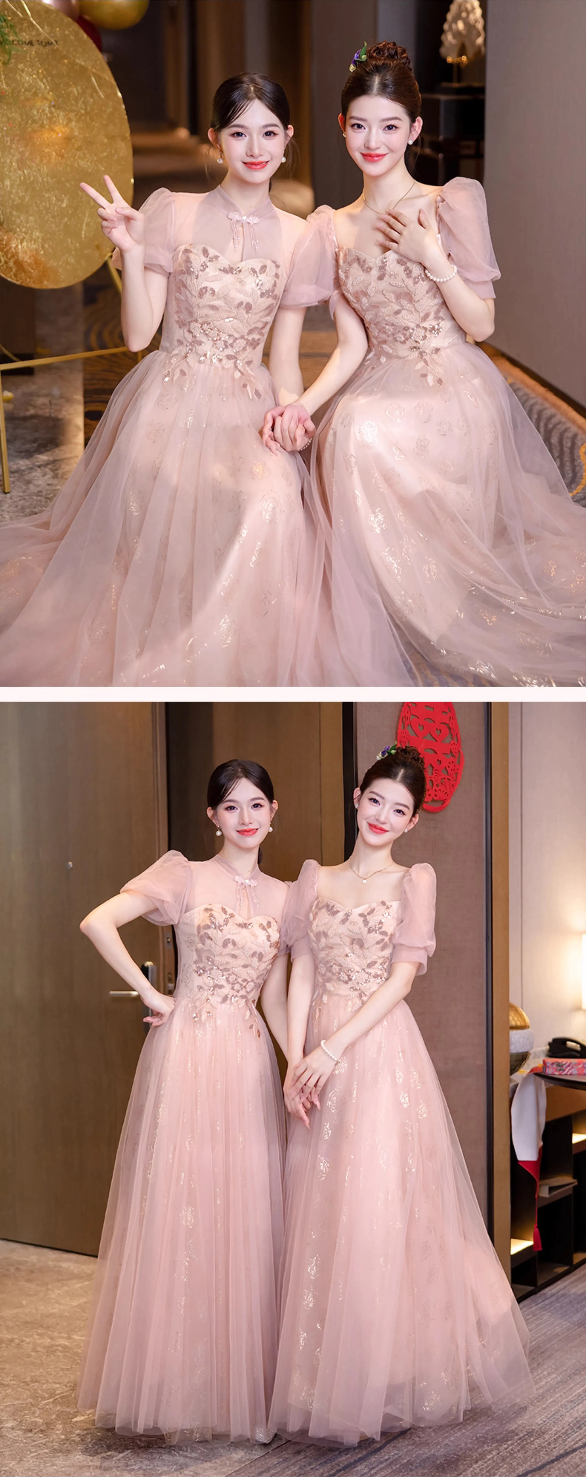 Sweet-Pink-Floral-Embroidery-Wedding-Guest-Party-Outfit-Bridesmaid-Dress13