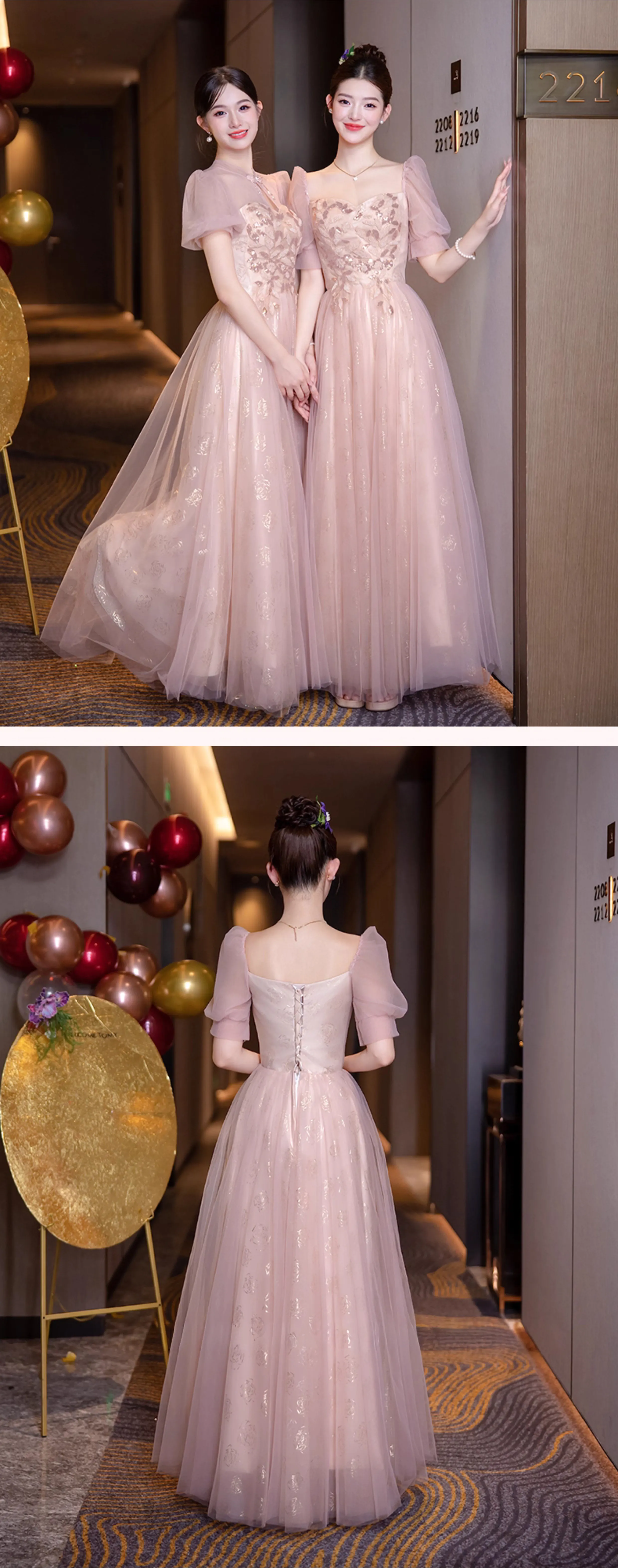 Sweet-Pink-Floral-Embroidery-Wedding-Guest-Party-Outfit-Bridesmaid-Dress16