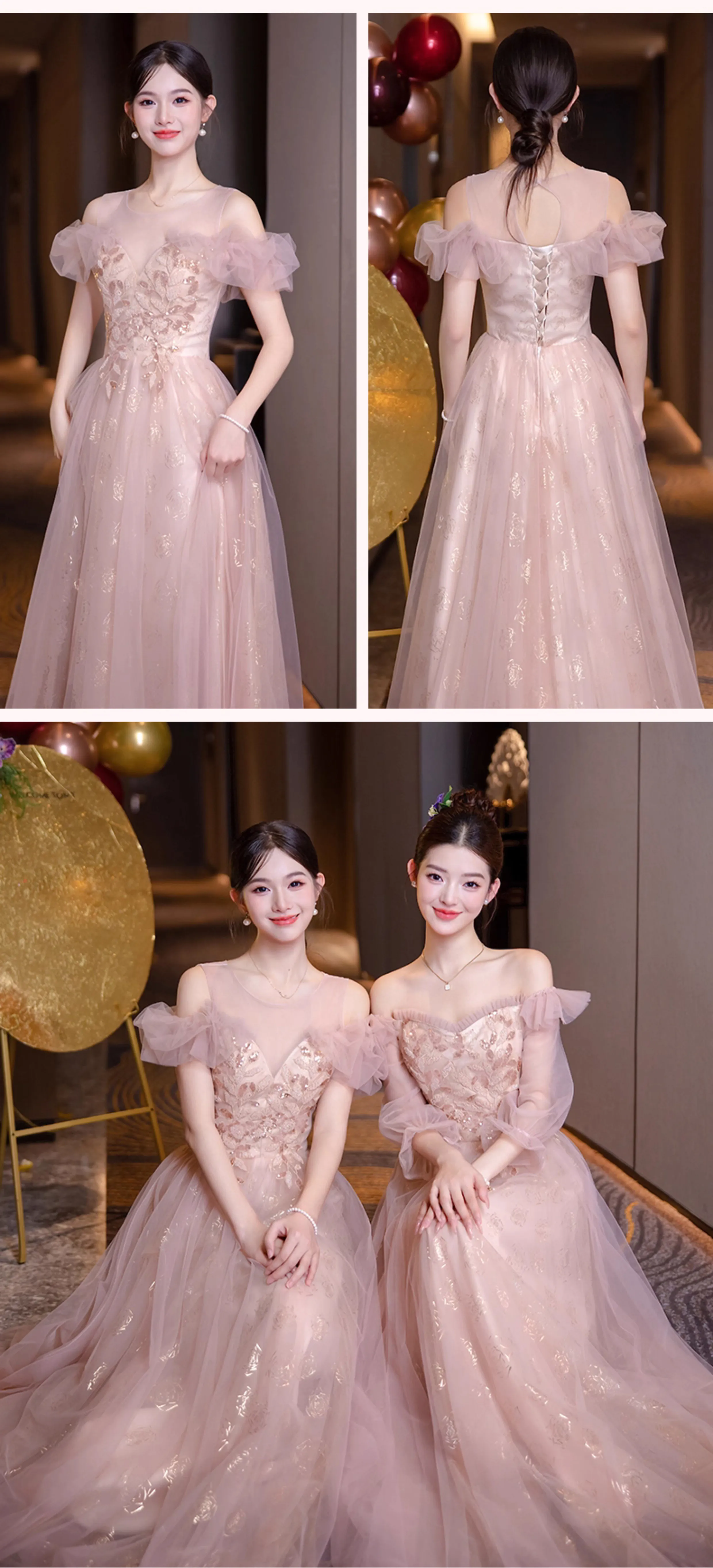 Sweet-Pink-Floral-Embroidery-Wedding-Guest-Party-Outfit-Bridesmaid-Dress18