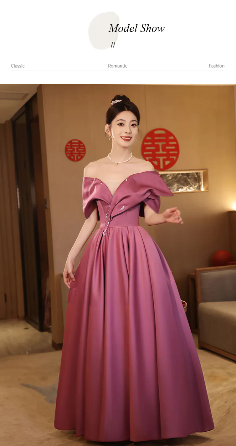 Vintage-Berry-Off-Shoulder-Strap-Back-Long-Satin-Formal-Evening-Gown10