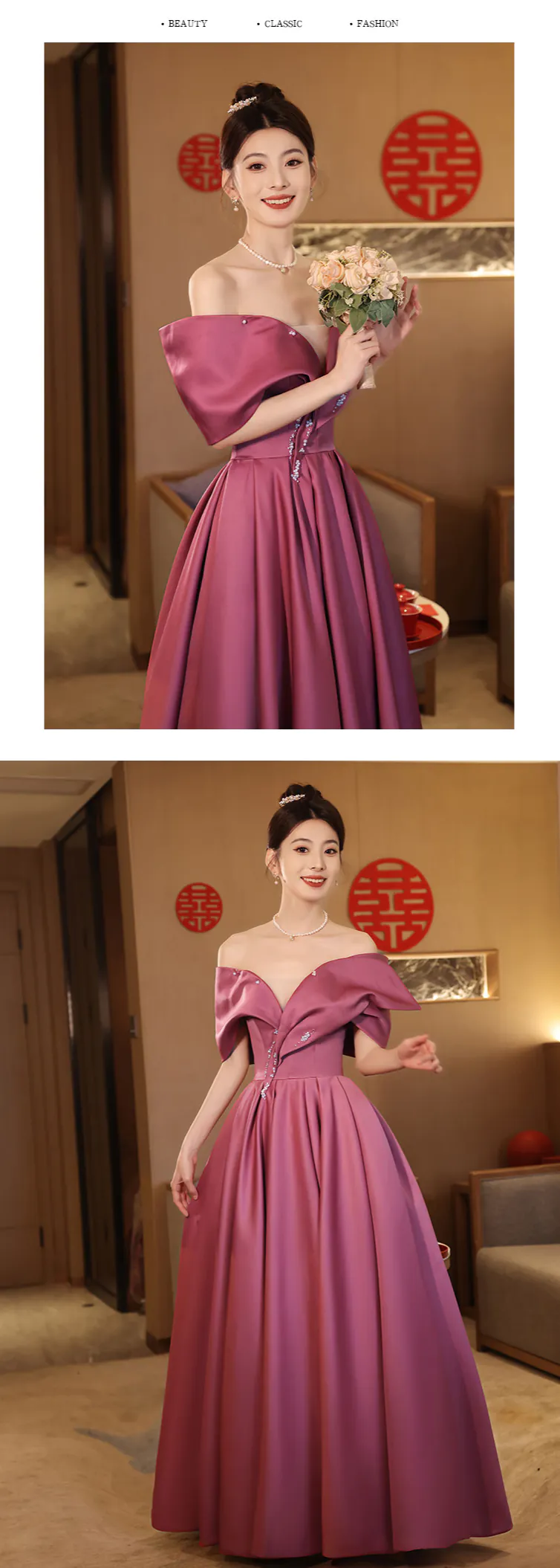 Vintage-Berry-Off-Shoulder-Strap-Back-Long-Satin-Formal-Evening-Gown11