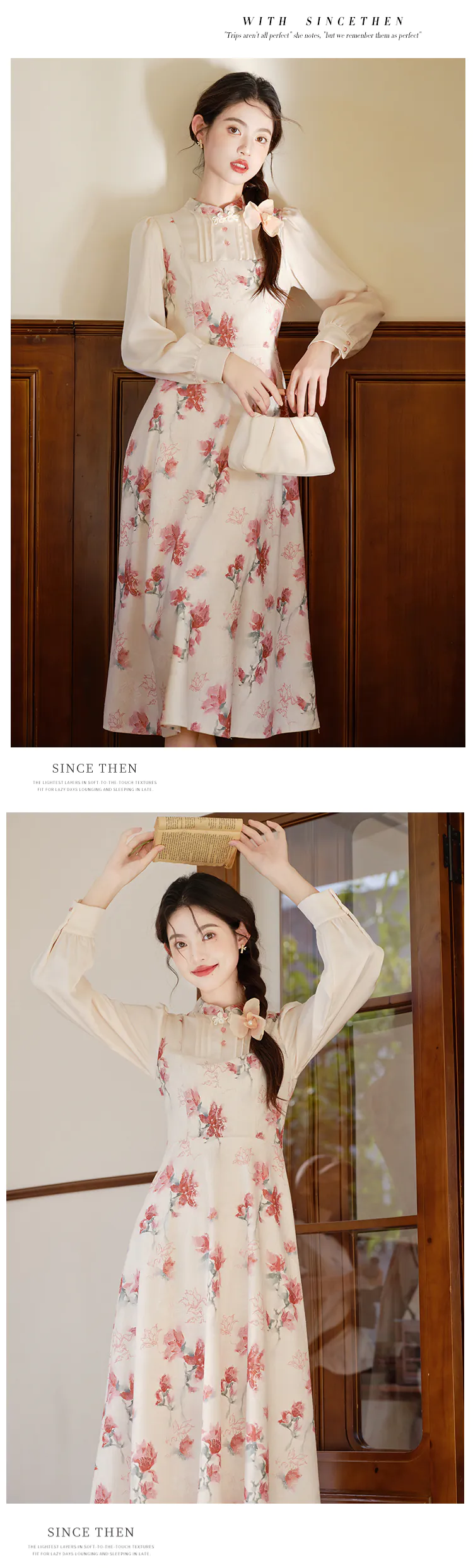 Vintage-Floral-Print-Stand-Collar-Long-Sleeve-Flowy-Beach-Casual-Dress13