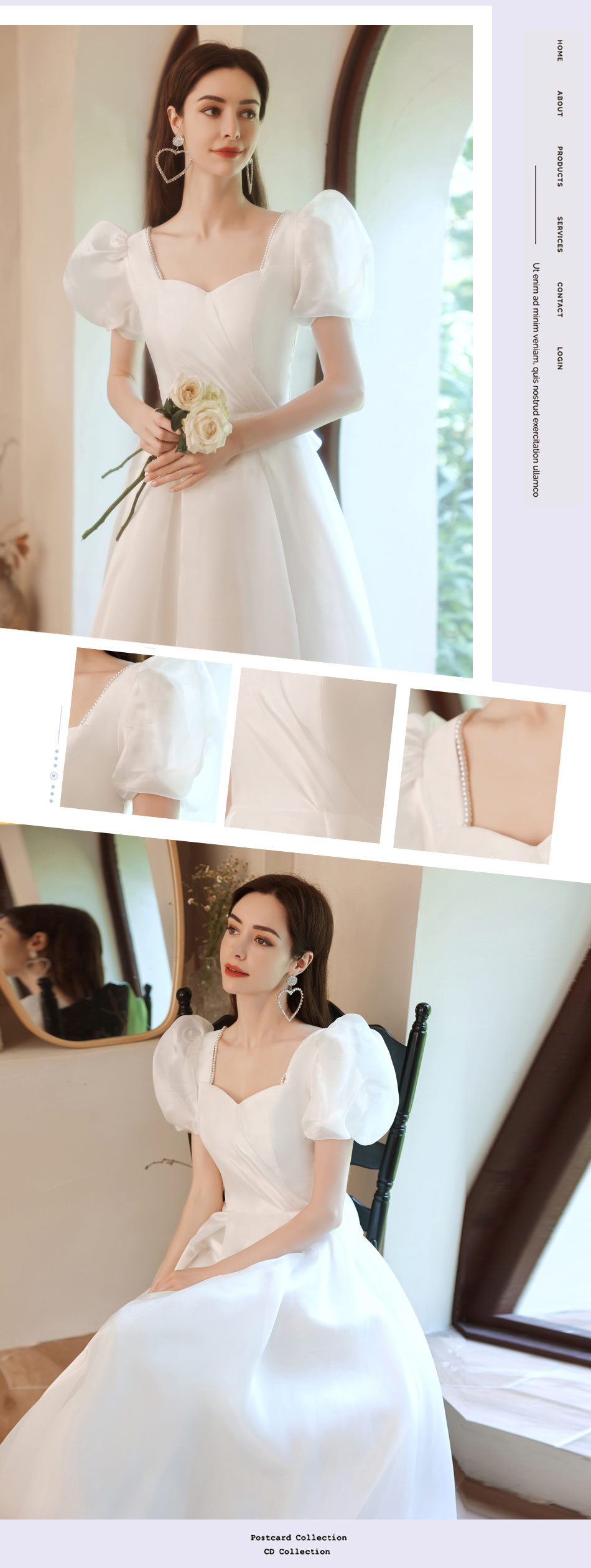 White-Short-Puff-Sleeve-Prom-Formal-Ball-Gown-Evening-Dress11.jpg