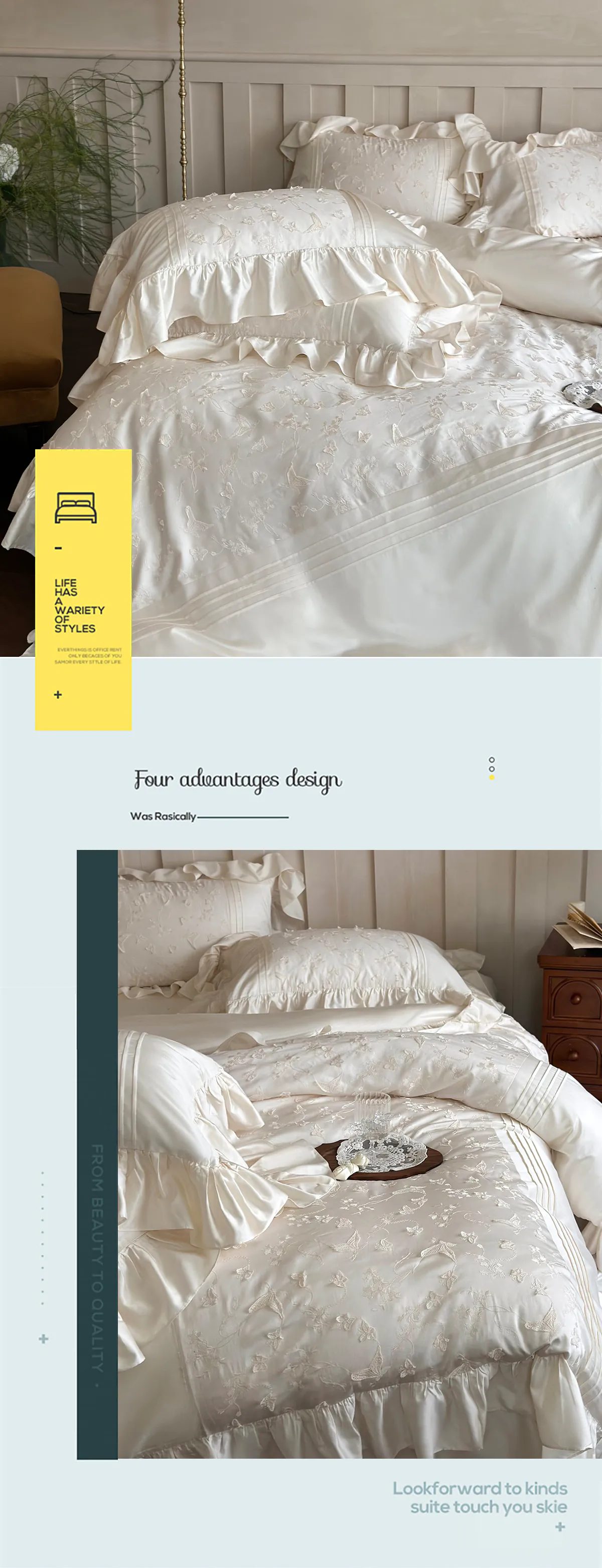 3D-Butterfly-Embroidery-Pleated-Ruffle-Edge-Tencel-Cotton-Bedding-Set12