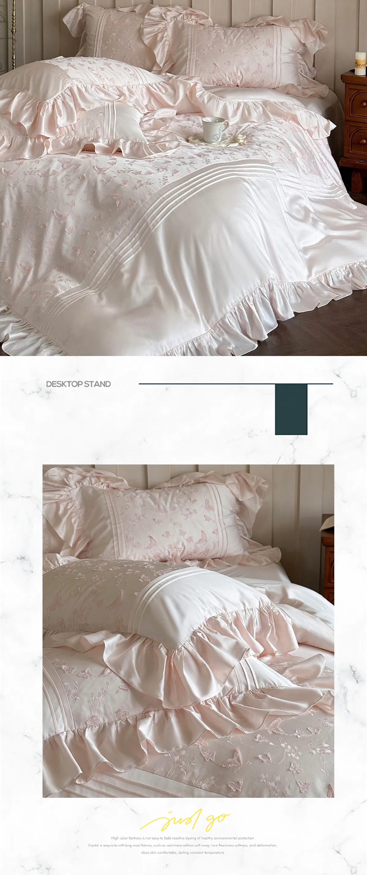 3D-Butterfly-Embroidery-Pleated-Ruffle-Edge-Tencel-Cotton-Bedding-Set19