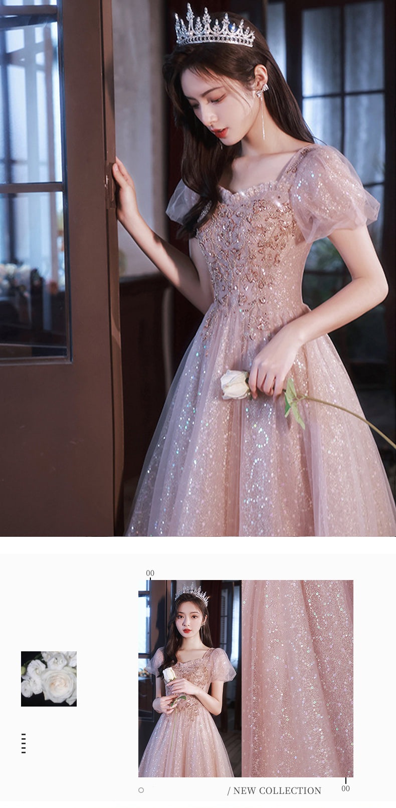 Beautiful Pink Tulle Homecoming Dress Fairy Party Prom Ball Gown09