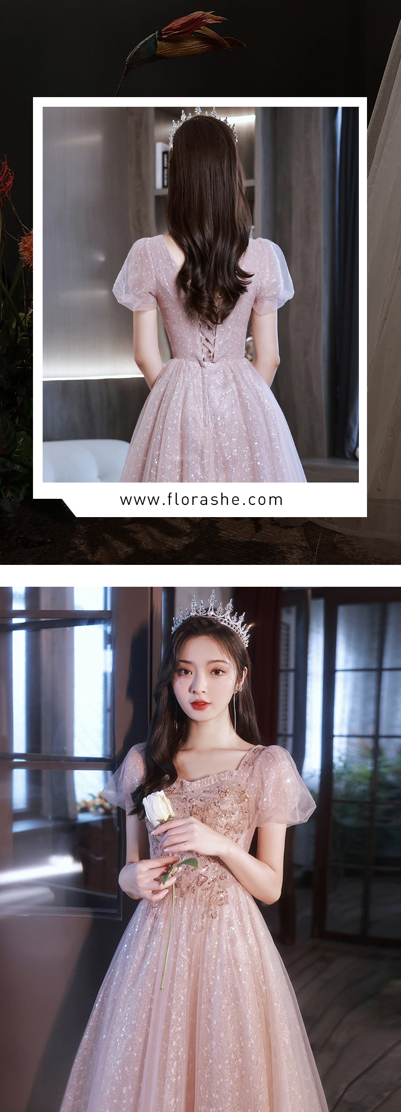 Beautiful Pink Tulle Homecoming Dress Fairy Party Prom Ball Gown11