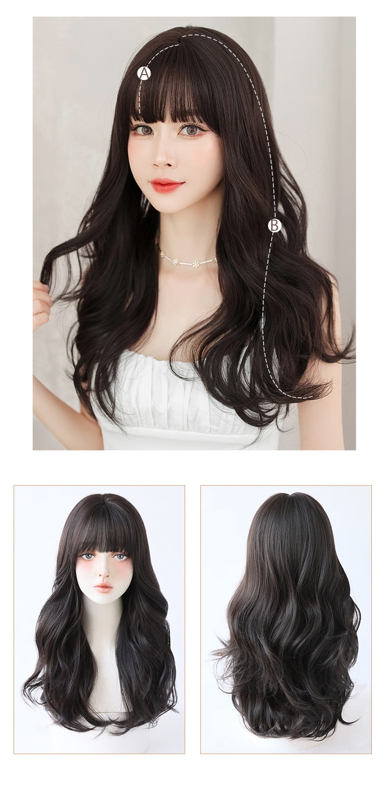 Beautiful Straight Hair Daily Party Long Wig for Fashion Ladies08