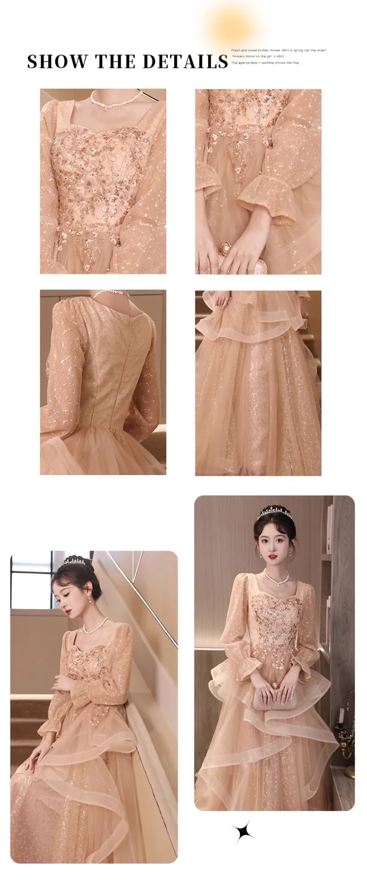Classy-Elegant-Khaki-Long-Sleeve-Formal-Party-Dress-Aesthetic-Ball-Gown09