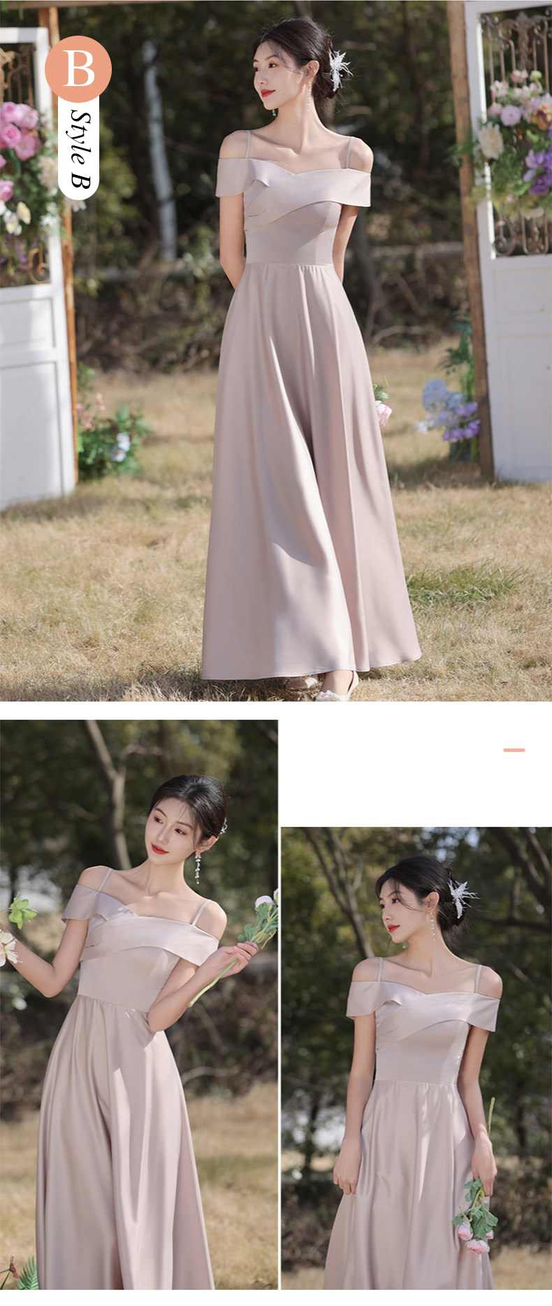 Dusty-Khaki-Maid-of-Honour-Bridal-Party-Wedding-Guest-Bridesmaid-Dress16