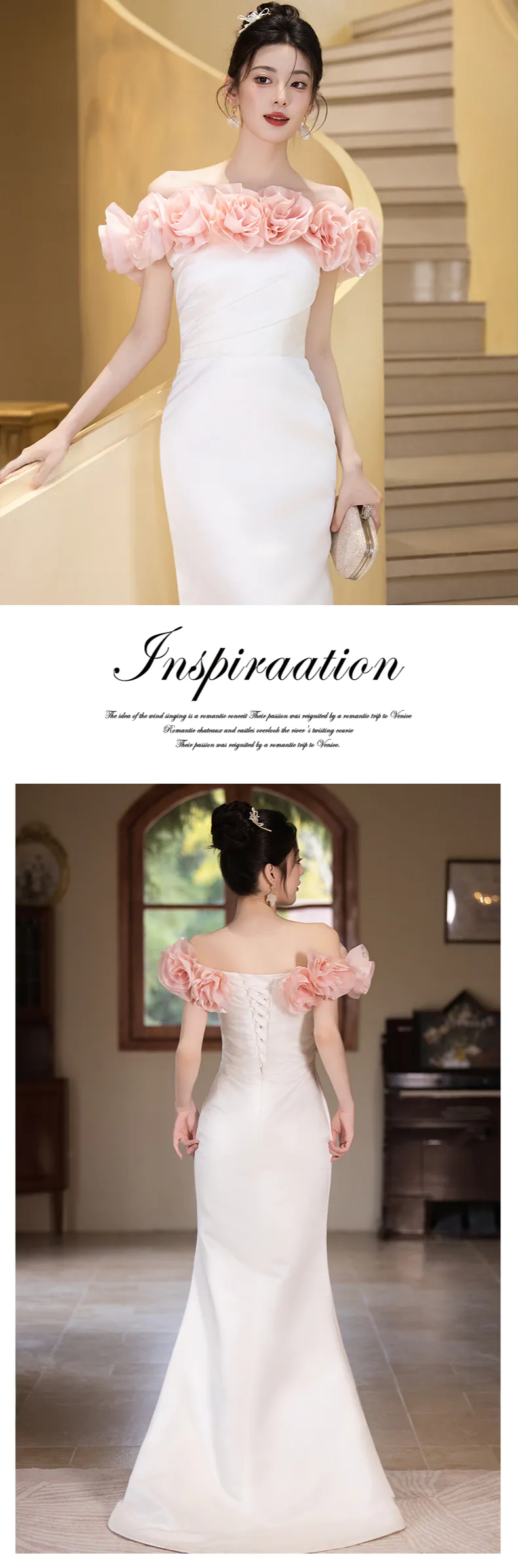 Elegant-White-3D-Rose-Off-the-Shoulder-Strapless-Mermaid-Skirt-Evening-Dress11