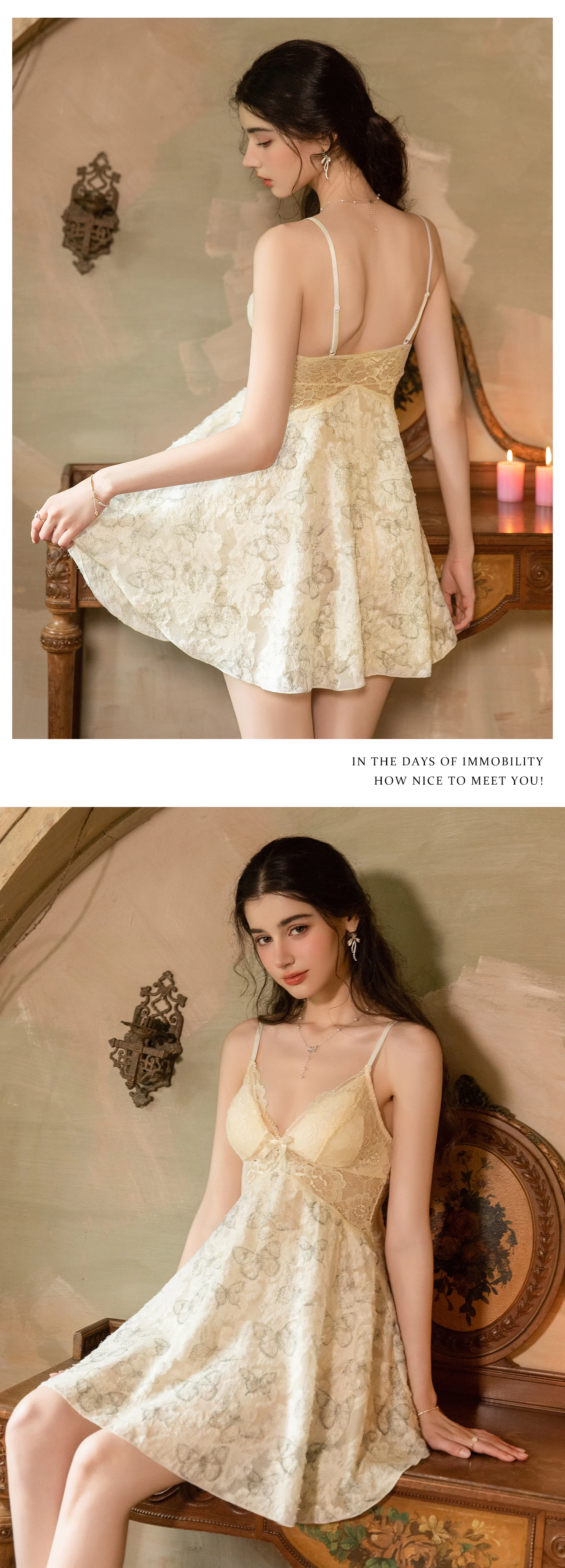 Ethereal-V-Neck-Butterfly-Print-Built-in-Bra-Sheer-Lace-Splice-Nightgown13
