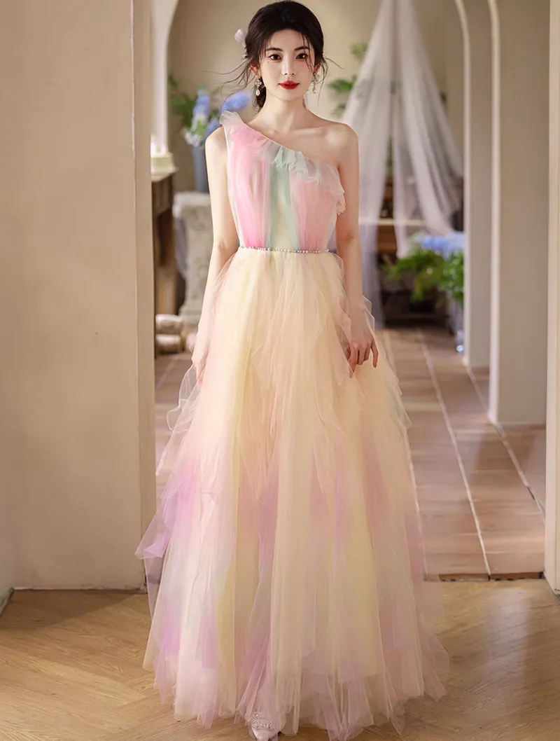strapless open back dress Baby Pink Chiffon Mini Dress