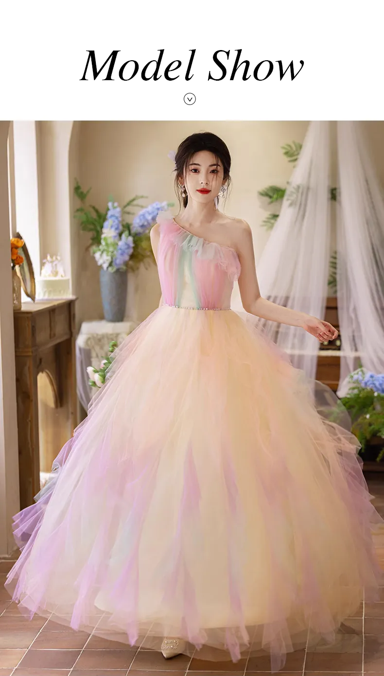 Fairy-Pastel-Gradient-One-Shoulder-Layered-Tulle-Wedding-Cocktail-Dress10