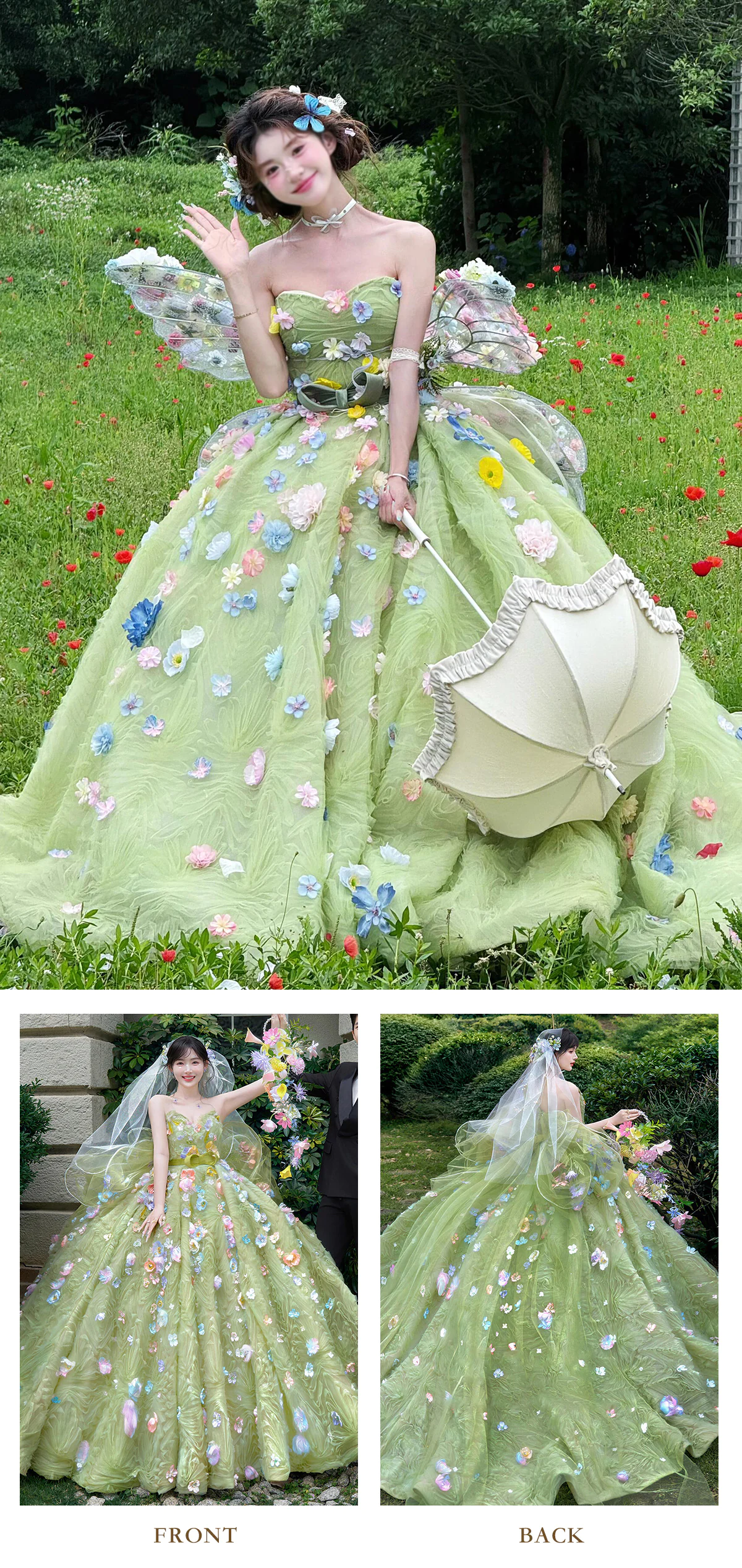 green goddess dressing love and lemons Lime Green Tulle Gown – VESTIDO main image 1
