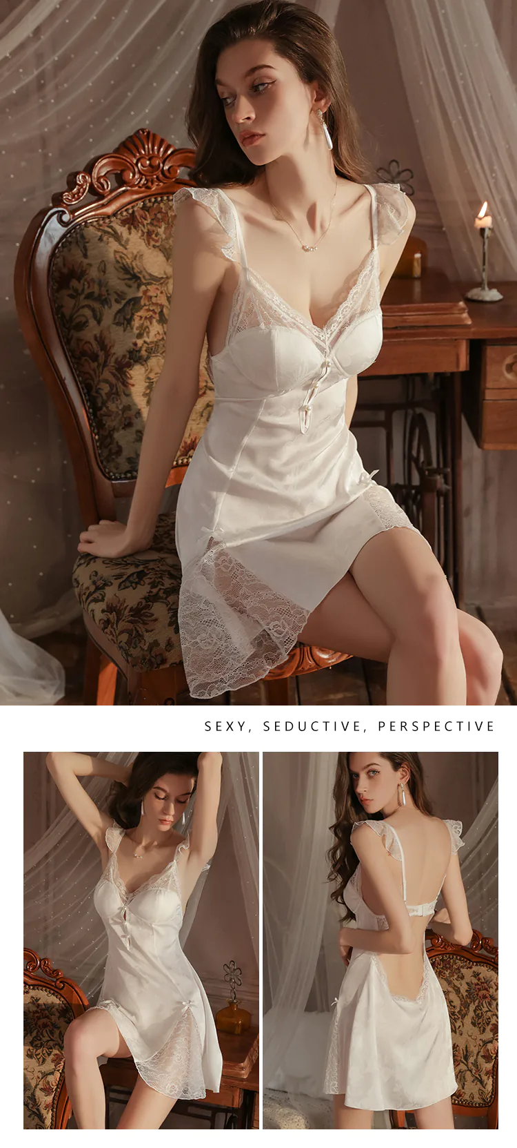 Feminine-Deep-V-Backless-Lace-Hem-Shaping-Bust-Support-Nightdress20
