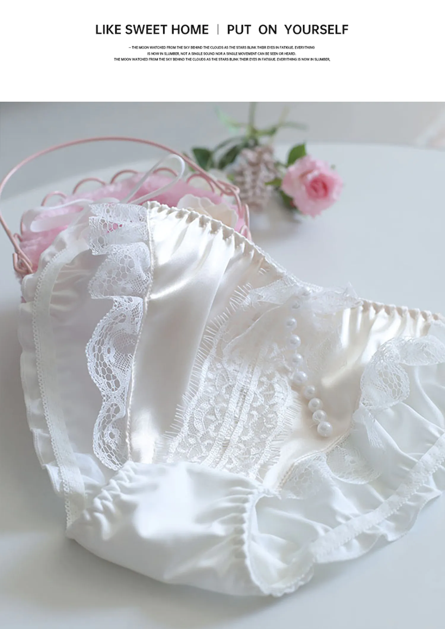 Feminine-Soft-Satin-Ruffle-Lace-Side-Ribbon-Ties-and-Pearls-Underwear12