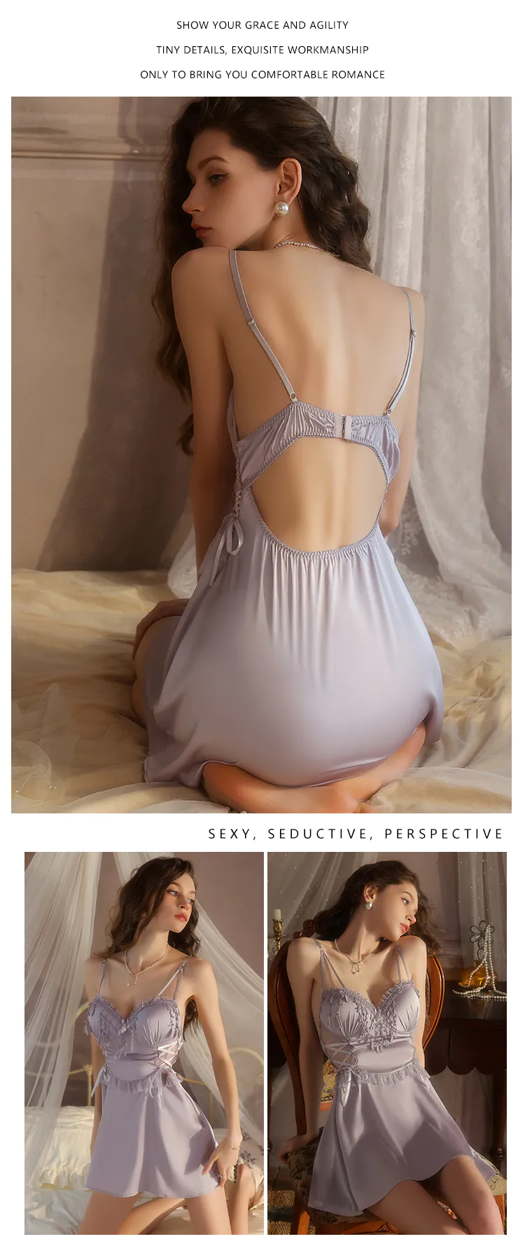 Ladies-Open-Back-Lace-Tassel-Summer-Sleepwear-Camisole-Nightgown17