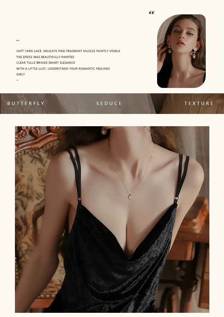 Ladies-Warm-Autumn-Winter-Butterfly-Back-Velvet-Cami-Nightgown10