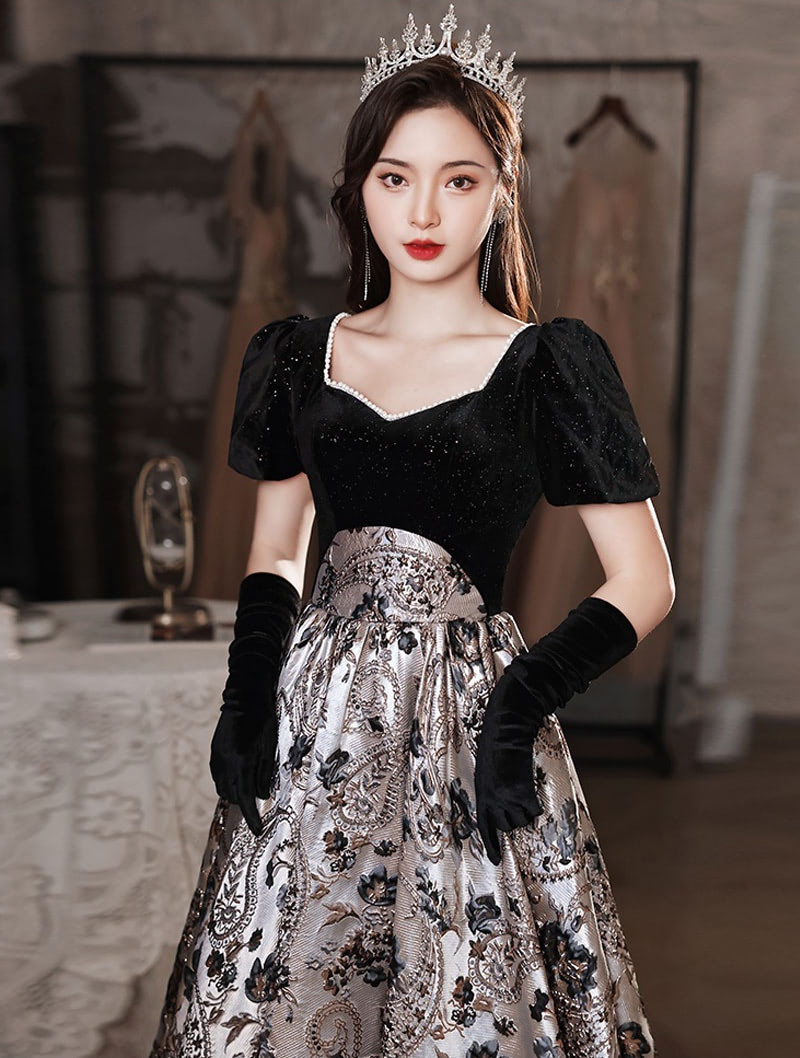 Luxury Vintage Embroidery Party Prom Formal Evening Long Dress04
