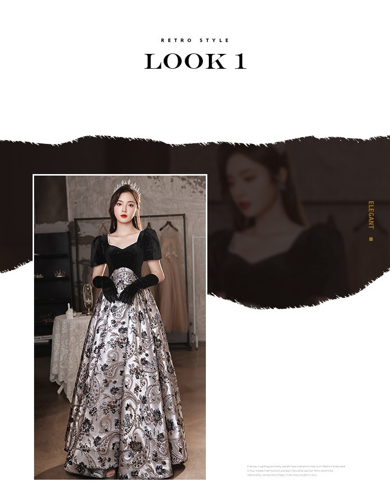 Luxury Vintage Embroidery Party Prom Formal Evening Long Dress08