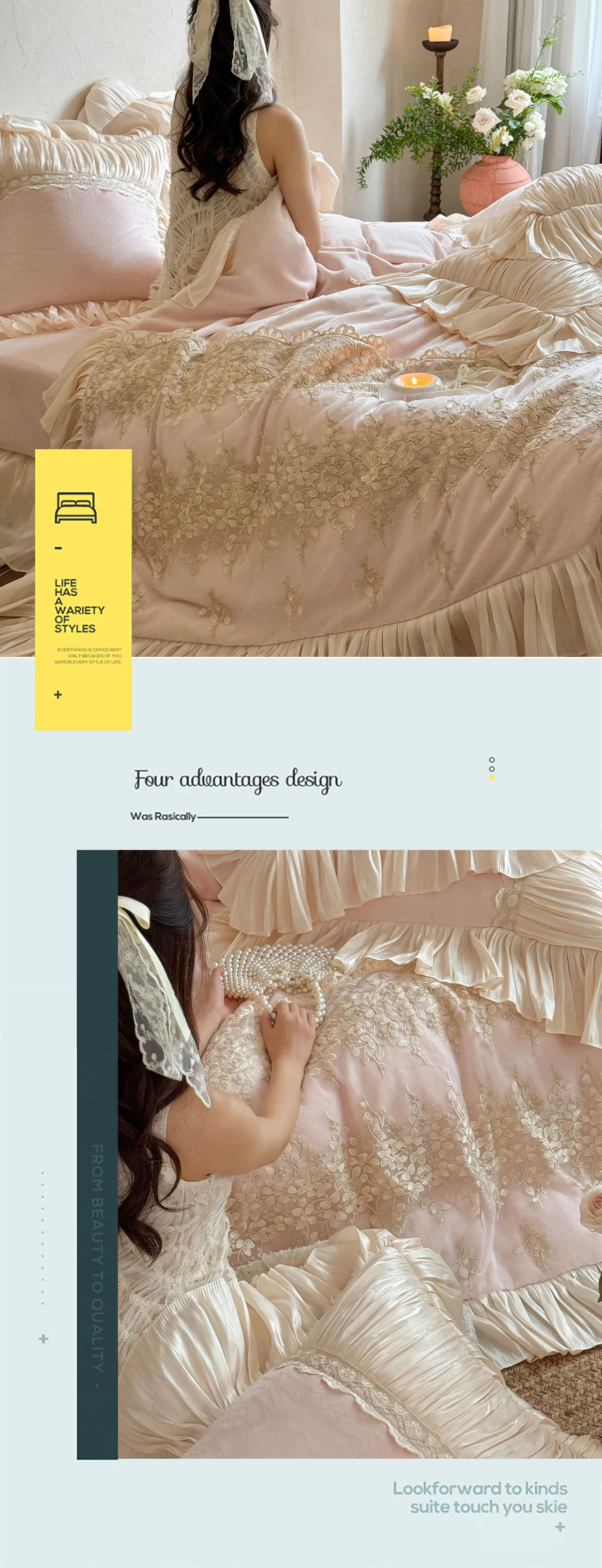 Modern-Girly-French-Court-Soft-Matte-Milk-Velvet-Ruffle-Edges-Bedding-Set11