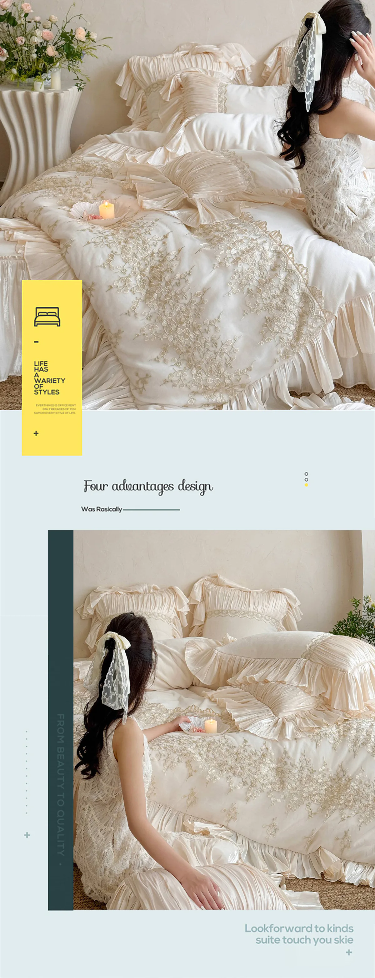 Modern-Girly-French-Court-Soft-Matte-Milk-Velvet-Ruffle-Edges-Bedding-Set16