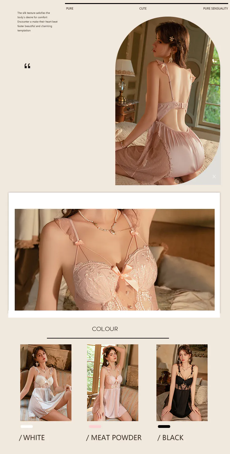 Princess-Floral-Embroidery-Sheer-Mesh-Bodice-Lace-Tulle-Nightgown11