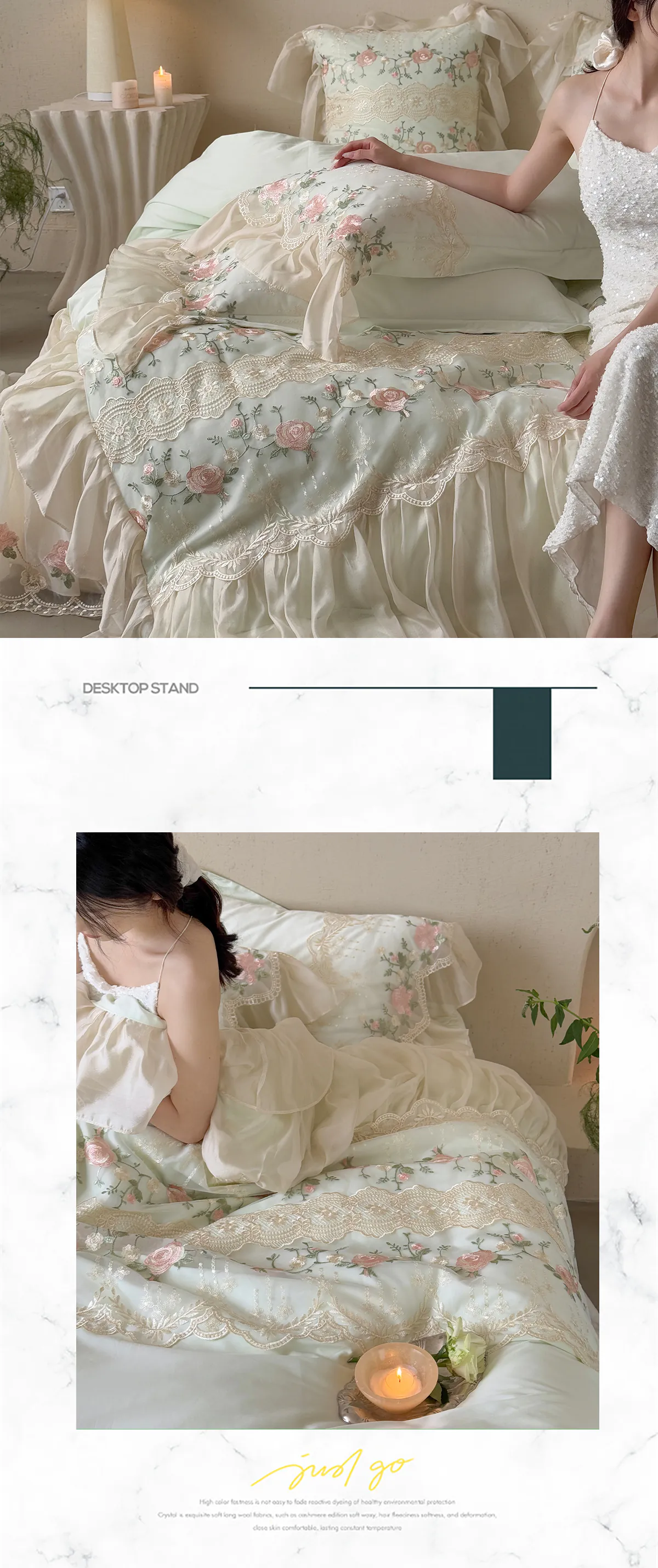 Romantic-Rose-Floral-Embroidery-Sheer-Lace-Aesthetic-Bedding-Set-Gift13