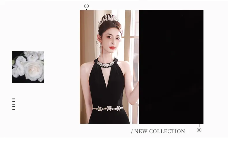 Simple-Black-Fishtail-Sleeveless-Halter-Neck-Birthday-Party-Formal-Dress07