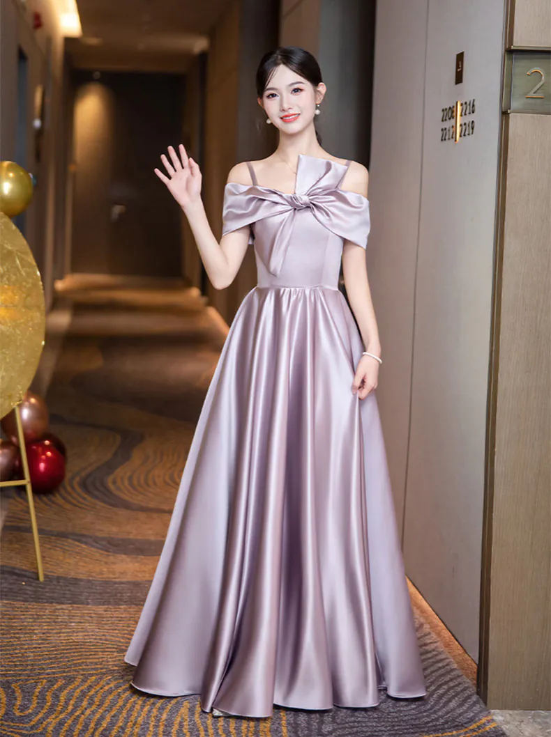 Simple-Dusty-Purple-Satin-Bridesmaid-Dress-Bridal-Party-Homecoming-Gown22