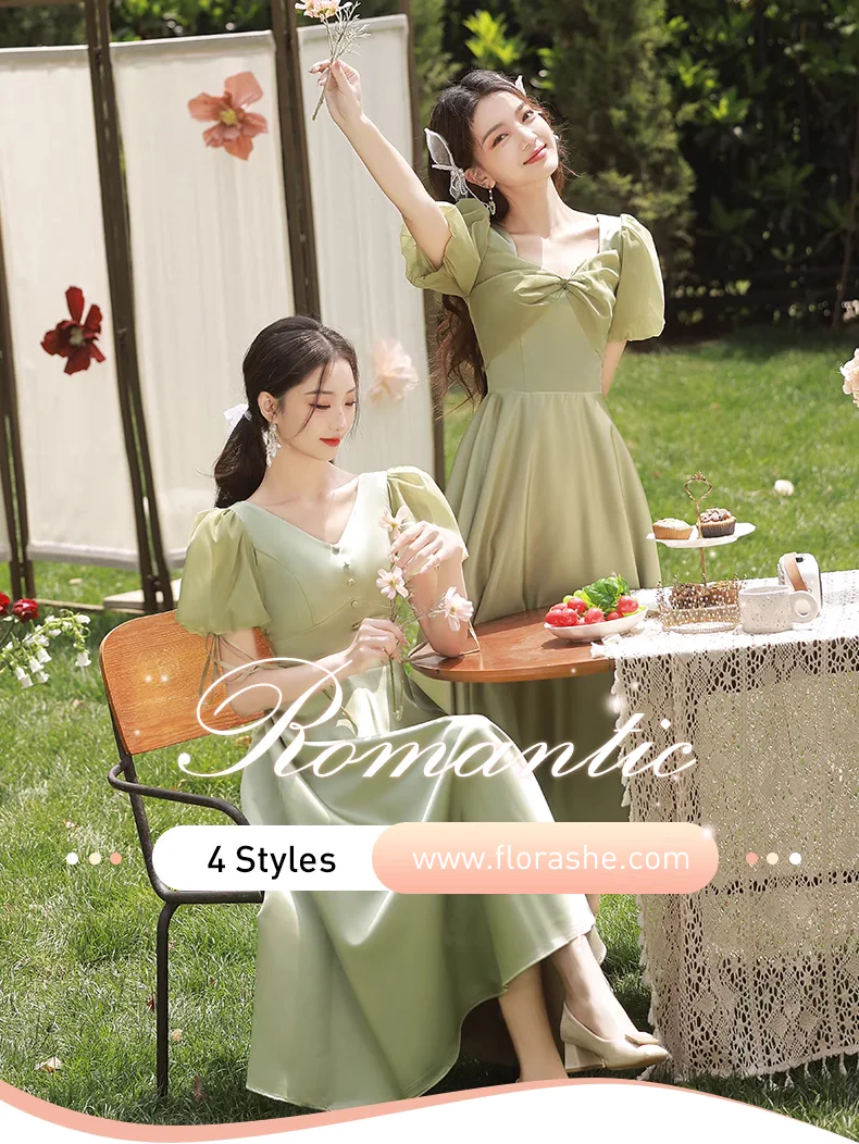 Simple-Short-Sleeve-Green-Satin-Bridesmaid-Party-Homecoming-Dress10