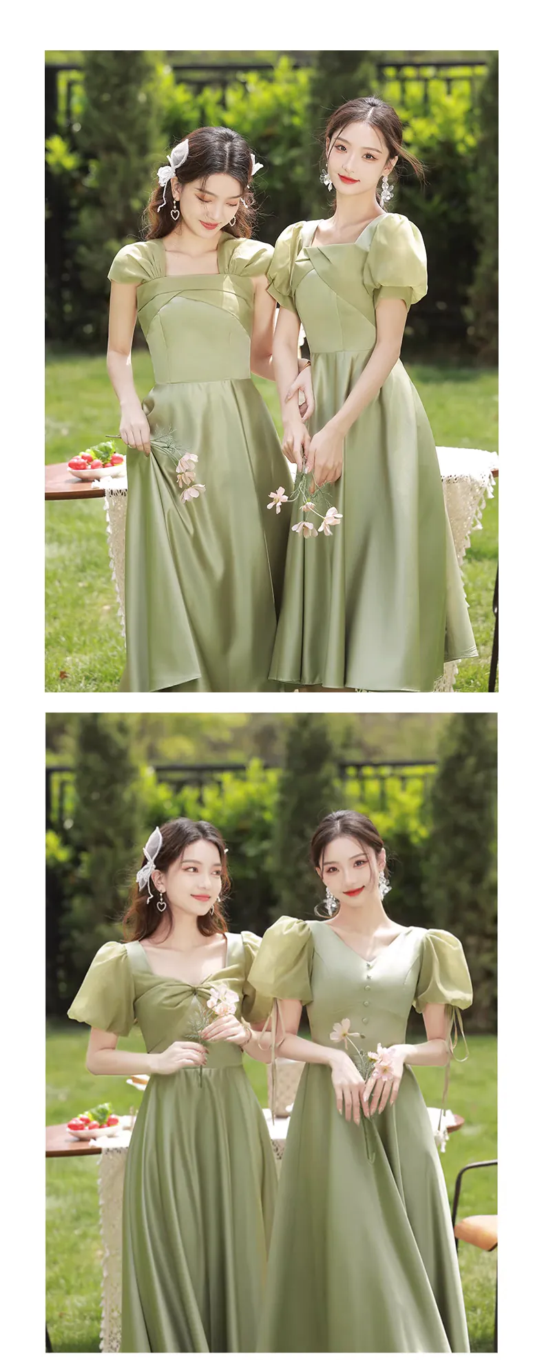 Simple-Short-Sleeve-Green-Satin-Bridesmaid-Party-Homecoming-Dress11