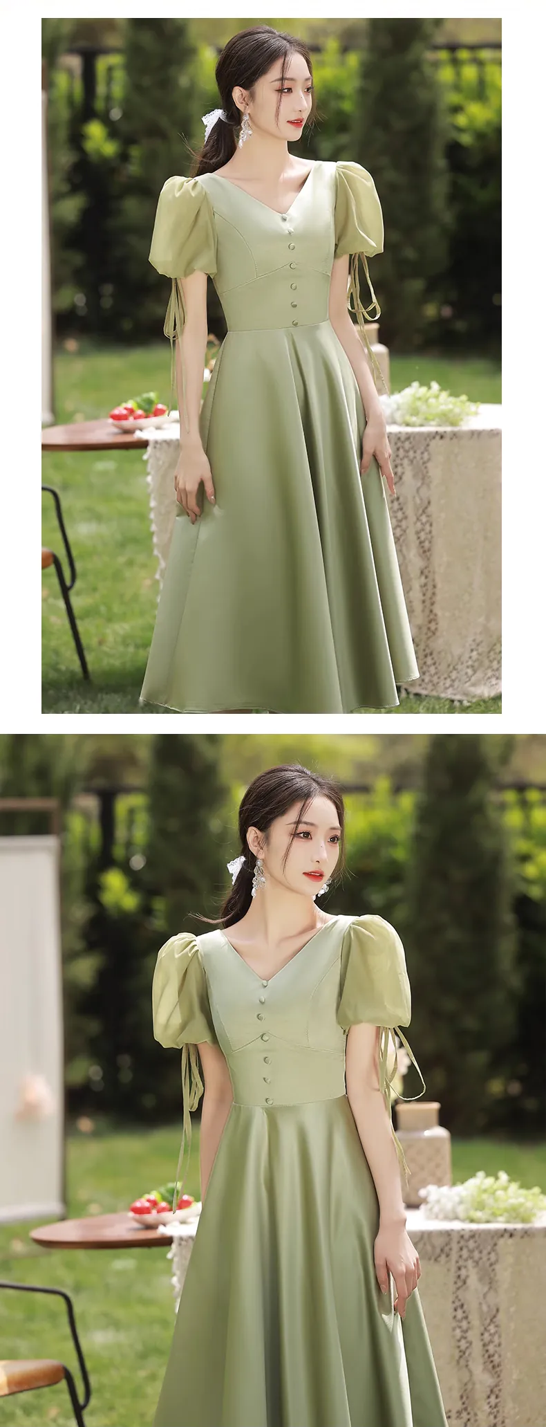 Simple-Short-Sleeve-Green-Satin-Bridesmaid-Party-Homecoming-Dress15