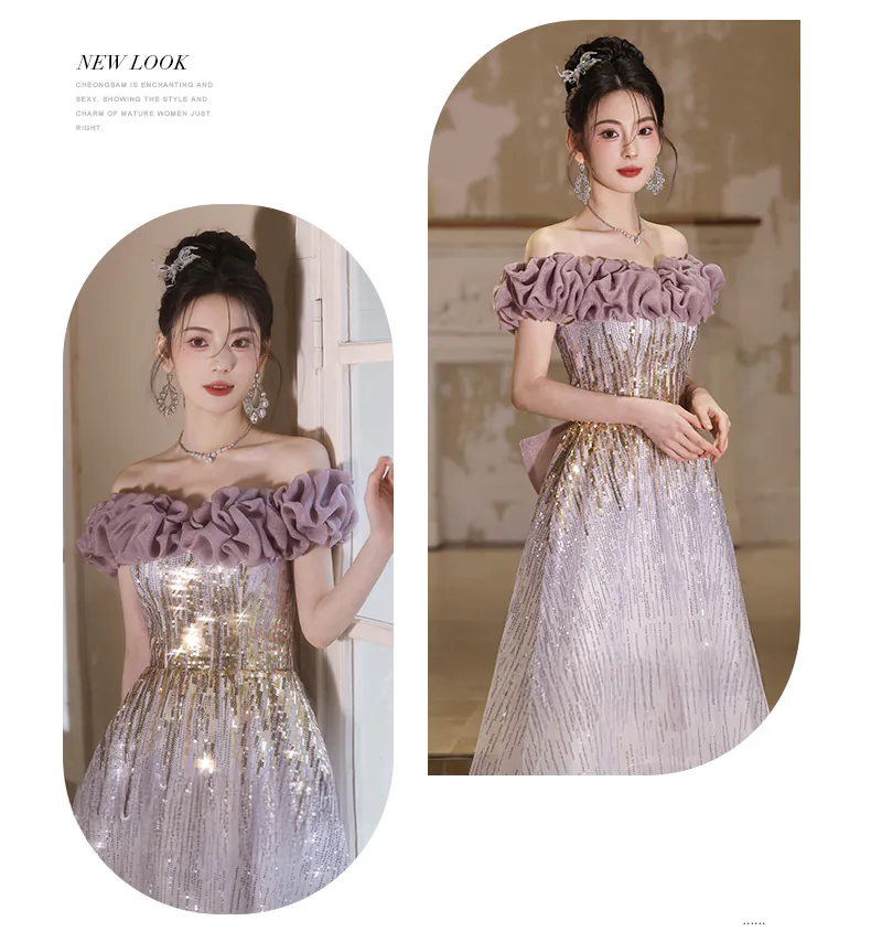 Soft-Lavender-Off-Shoulder-Ruffle-Neck-Glitter-Birthday-Pageant-Party-Dress09