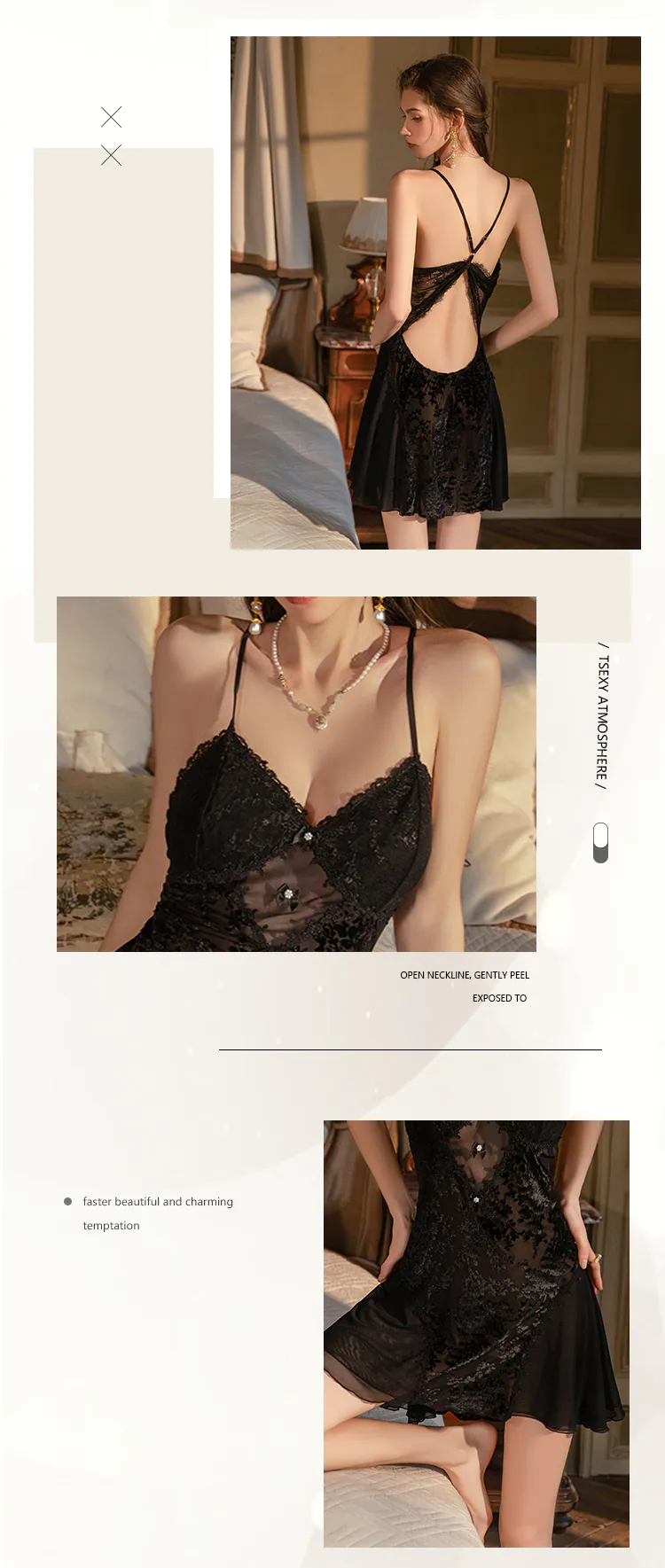 Vintage-Backless-Floral-Burnout-Velvet-Nightgown-Sheer-Hollow-Lingerie11