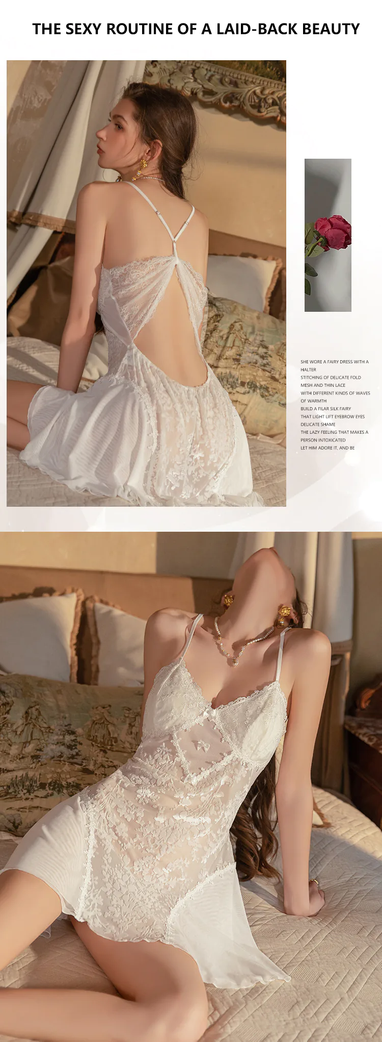 Vintage-Backless-Floral-Burnout-Velvet-Nightgown-Sheer-Hollow-Lingerie16