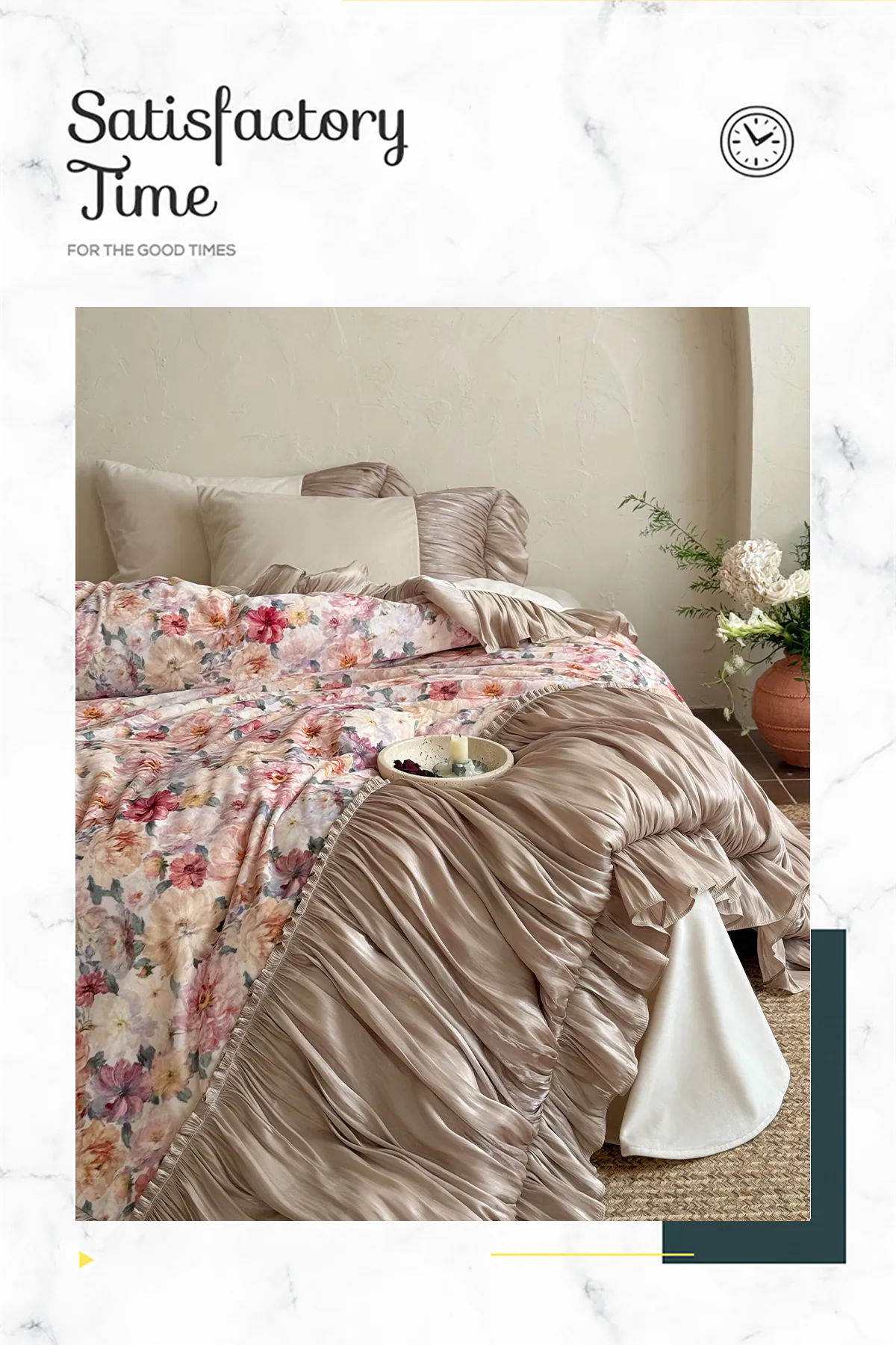 Vintage-French-Court-Rococo-Floral-Print-Pleated-Ruffles-Bedding-Set09