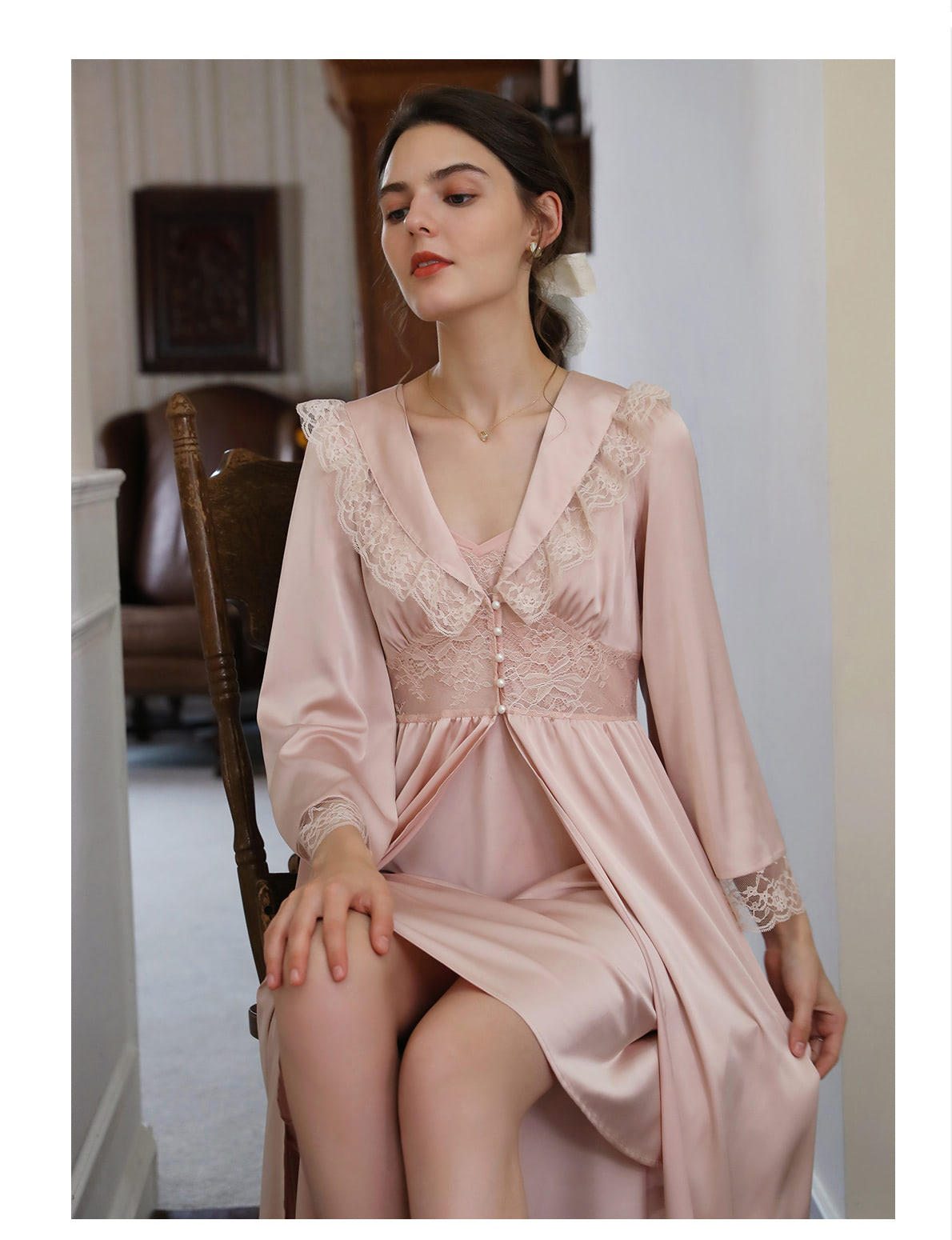 Vintage-Lace-Slip-Dress-Satin-Robe-Sleepwear-Home-Casual-Outift10.jpg