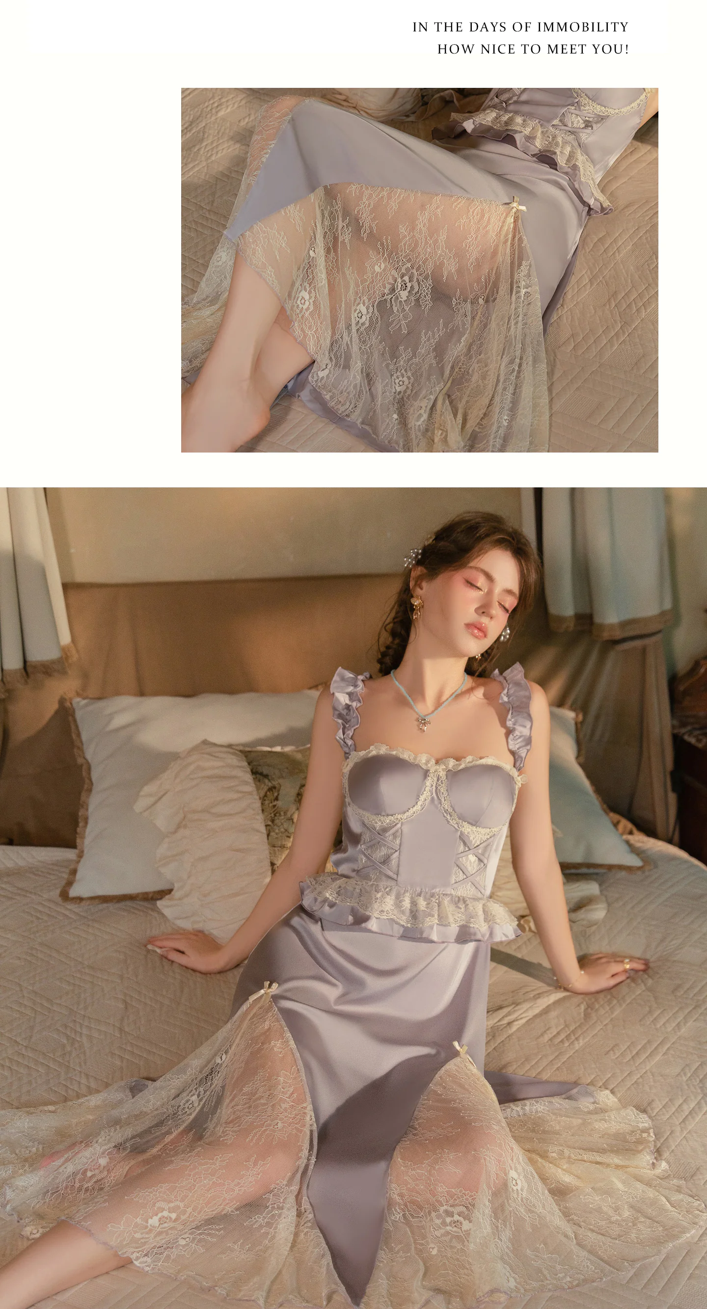 Vintage-Sweetheart-Neckline-Ruffle-Strap-Lace-Splicing-Satin-Lingerie14