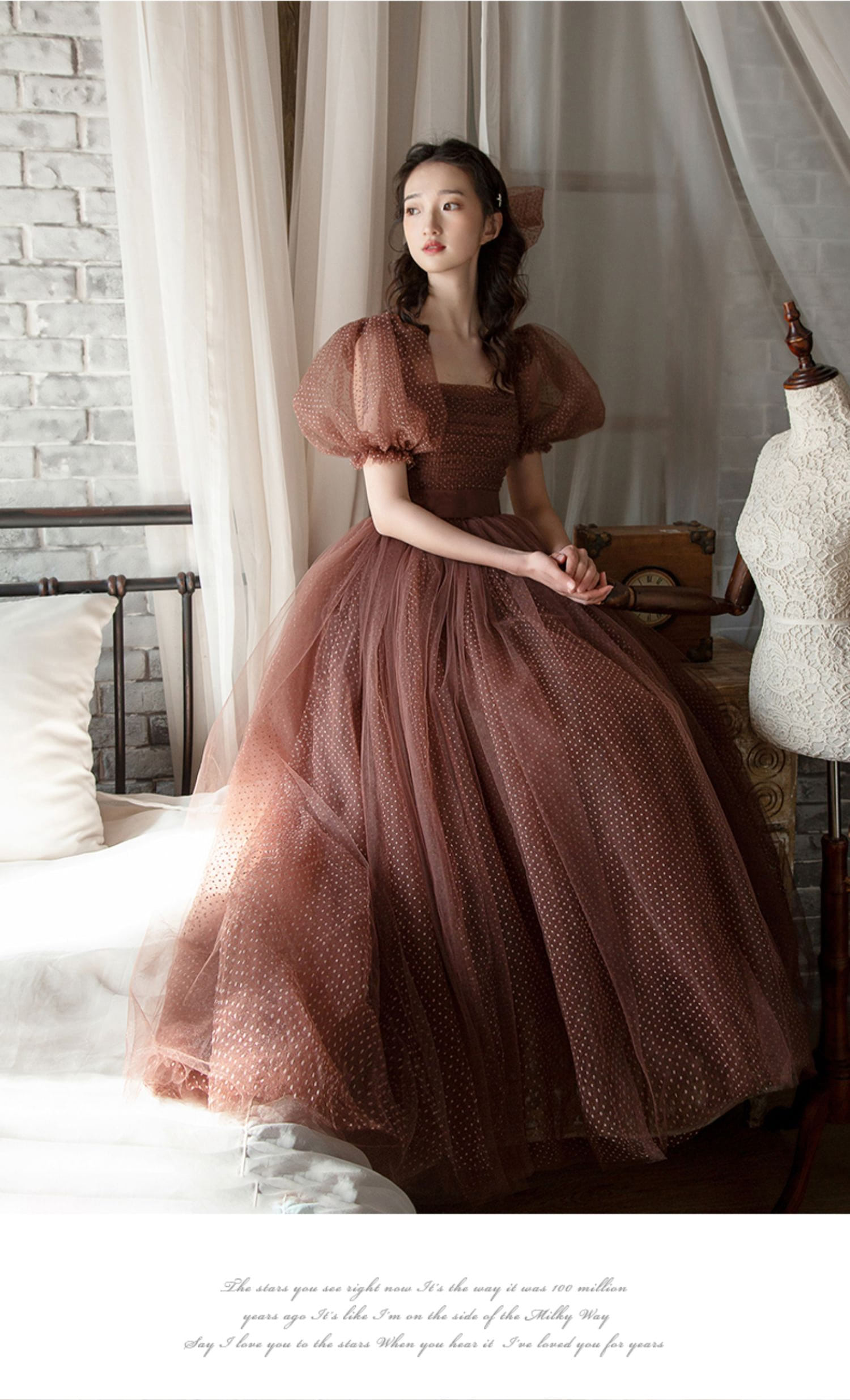 Charming-Brown-Tulle-Ball-Gown-Elegant-Party-Wear-Maxi-Dress09