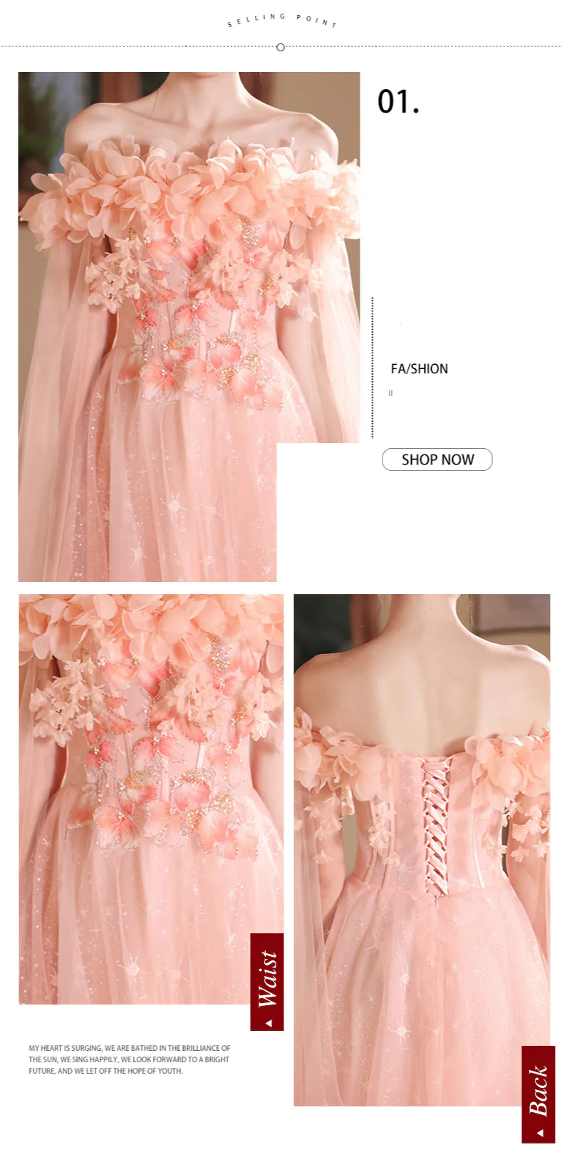 Ethereal-Soft-Blush-Pink-Off-Shoulder-3D-Floral-Tulle-Evening-Formal-Dress08